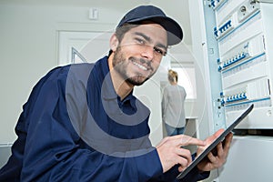 Check service for electrical board with check list