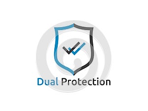 check shield icon symbol. Secure Protection Concept vector illus