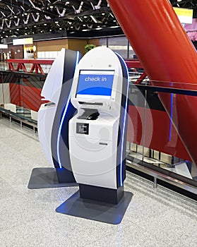 Check-in terminals at Pearson International Airport