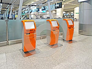 Check-in terminals at Pearson International Airport