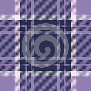 Check textile tartan of texture fabric background with a vector plaid seamless pattern