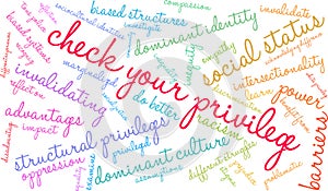 Check Your Privilege Word Cloud