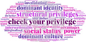 Check Your Privilege Word Cloud