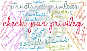 Check Your Privilege Word Cloud