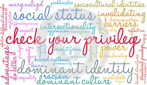 Check Your Privilege Word Cloud