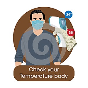 Check your temperature body illustration
