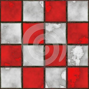Checkboard tiles