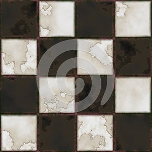 Checkboard tiles