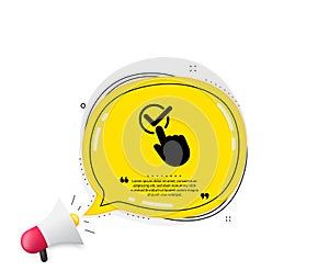 Checkbox icon. Accepted or confirmed sign. Vector