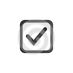 Checkbox Icon. Flat Symbol Style. Simple Web Design. Vector Illustration Sign. photo