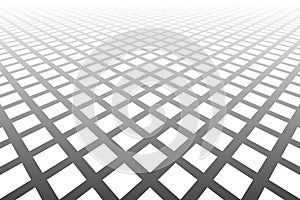 Checked Pattern in Diminishing Perspective. Abstract Textured Background