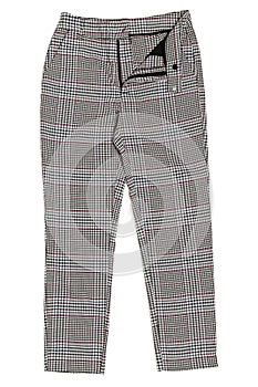 Checked trousers