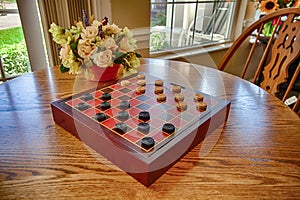 Checker Board in the Recreation Room