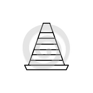 checker icon. Element of simple icon for websites, web design, mobile app, info graphics. Thin line icon for website design and de