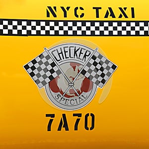 Checker Taxi Cab produced by the Checker Motors Corporation In New York