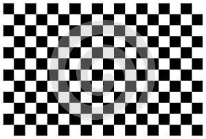 Checkerboard. Black and white background for checker and chess. Square pattern with grid. Checkered floor, board and table. Flag