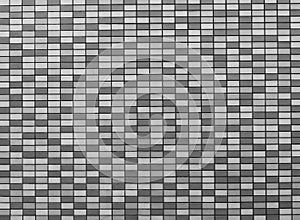 Checkerboard or chessboard pattern in black and white as background