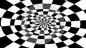 Checkerboard Optical Illusion Black White background images