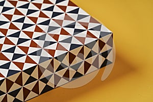 Checkered abstract background with copy space for text