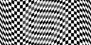 Checkered background, checkerboard pattern and chess board squares. Vector checkered geometric mosaic pattern with optical