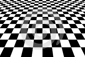 Checkered Background In Perspective