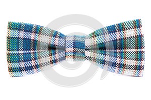 Checkered bow tie isolated