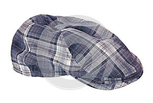 Checkered cloth cap