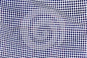 Checkered fabric texture. Cloth background