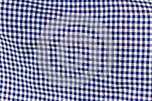 Checkered fabric texture. Cloth background