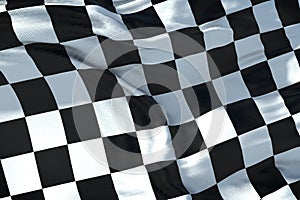 Checkered flag, end race background, formula one competition