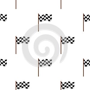 Checkered flag icon cartoon. Single sport icon from the big fitness, healthy, workout cartoon.