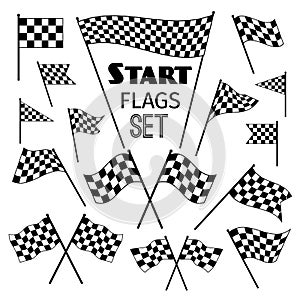 Checkered flag icons