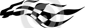 Checkered flag - symbol racing