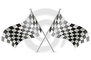 Checkered flags for car racing vector illustration