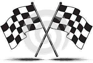 Checkered flags - reached the goal