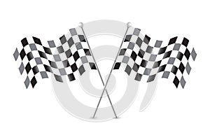 Checkered flags vector illustration stock