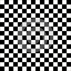 Checkered geometric seamless pattern with small jagged square shapes. Abstract monochrome black and white texture photo