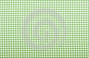 Checkered green fabric