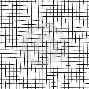 Checkered handdrawn seamless pattern photo