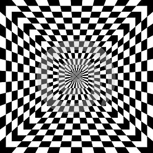 Checkered Optical Illusion