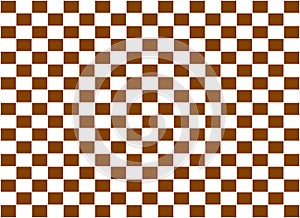 Checkered pattern brown coffee color