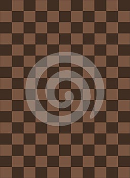 Checkered pattern brown color