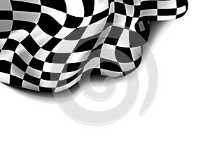 Checkered race flag.