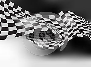 Checkered race flag vector background layout design