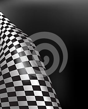 Checkered race flag vector background layout design