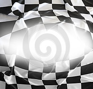 Checkered racing flag