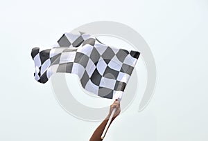 Checkered racing flag