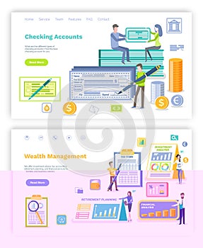Checking Account and Investment Planning Web Set