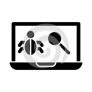 Checking bug Isolated Vector icon which can easily modify or edit