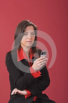 Checking the mobile phone